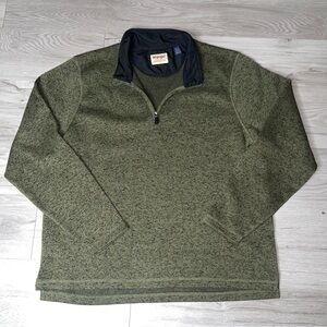Wrangler Pullover XL 1/4 Zip Cabincore Utility Casual Preppy Collegiate Smart